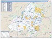 Morris, Nj Carrier Route Wall Map