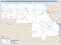 Morton, Nd Carrier Route Wall Map
