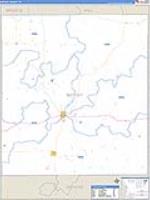 Motley, Tx Carrier Route Wall Map