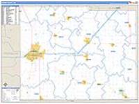 Mower, Mn Carrier Route Wall Map