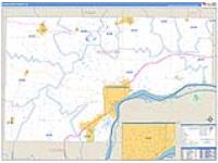 Muscatine, Ia Carrier Route Wall Map