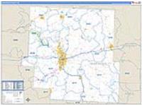 Muskingum, Oh Carrier Route Wall Map
