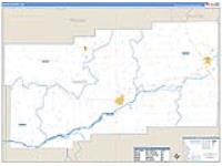 Nance, Ne Carrier Route Wall Map