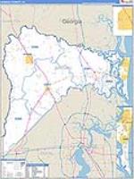 Nassau, Fl Carrier Route Wall Map