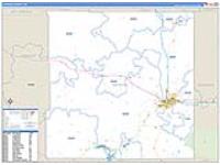 Natrona, Wy Carrier Route Wall Map