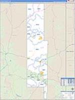 Navajo, Az Carrier Route Wall Map