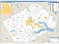 Navarro, Tx Carrier Route Wall Map