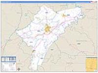 Nelson, Ky Carrier Route Wall Map