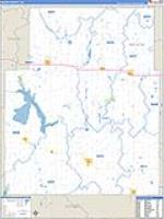 Nelson, Nd Carrier Route Wall Map