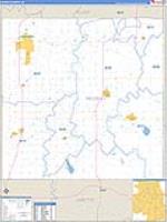 Neosho, Ks Carrier Route Wall Map