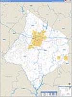 Newton, Ga Carrier Route Wall Map