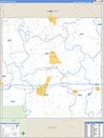 Newton, Ms Carrier Route Wall Map