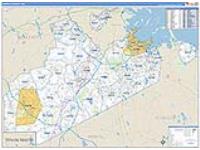 Norfolk, Ma Carrier Route Wall Map