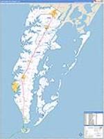 Northampton, Va Carrier Route Wall Map