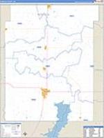 Nowata, Ok Carrier Route Wall Map
