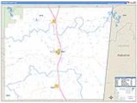 Noxubee, Ms Carrier Route Wall Map