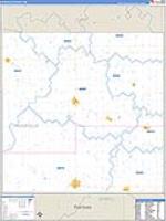 Nuckolls, Ne Carrier Route Wall Map