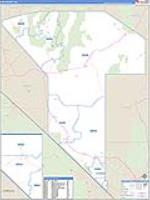 Nye, Nv Carrier Route Wall Map