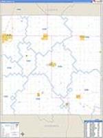 O'brien, Ia Carrier Route Wall Map