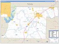 Obion, Tn Carrier Route Wall Map