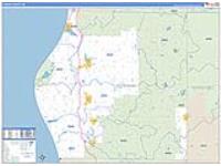 Oceana, Mi Carrier Route Wall Map