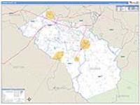 Oconee, Ga Carrier Route Wall Map