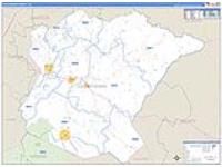 Oglethorpe, Ga Carrier Route Wall Map