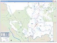 Okanogan, Wa Carrier Route Wall Map