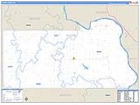 Oliver, Nd Carrier Route Wall Map