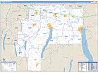 Ontario, Ny Carrier Route Wall Map