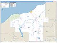 Ontonagon, Mi Carrier Route Wall Map