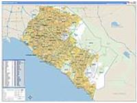 Orange, Ca Carrier Route Wall Map