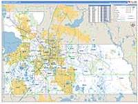 Orange, Fl Carrier Route Wall Map