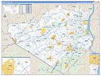 Orange, Ny Carrier Route Wall Map