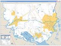 Orange, Tx Carrier Route Wall Map