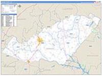 Orange, Va Carrier Route Wall Map