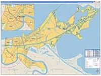 Orleans Parish (), La Carrier Route Wall Map