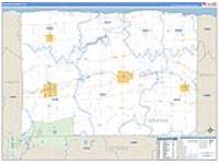 Orleans, Ny Carrier Route Wall Map