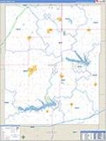 Osage, Ks Carrier Route Wall Map