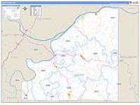 Osage, Mo Carrier Route Wall Map
