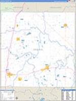 Osceola, Mi Carrier Route Wall Map
