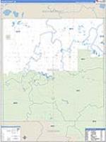 Oscoda, Mi Carrier Route Wall Map