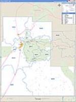 Otero, Nm Carrier Route Wall Map