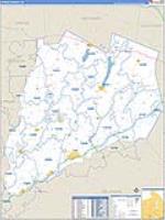 Otsego, Ny Carrier Route Wall Map