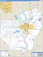 Ouachita Parish (), La Carrier Route Wall Map