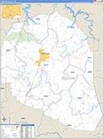Overton, Tn Carrier Route Wall Map