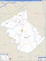 Owen, Ky Carrier Route Wall Map