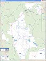 Park, Co Carrier Route Wall Map