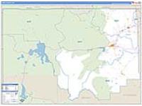 Park, Wy Carrier Route Wall Map
