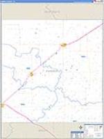 Parmer, Tx Carrier Route Wall Map